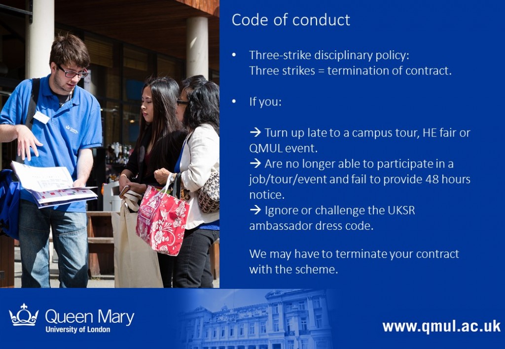 Code of conduct slide